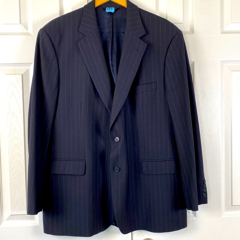 Brooks Brothers 346 Stretch Pin Stripe Sport Coat Blazer, men’s 46M